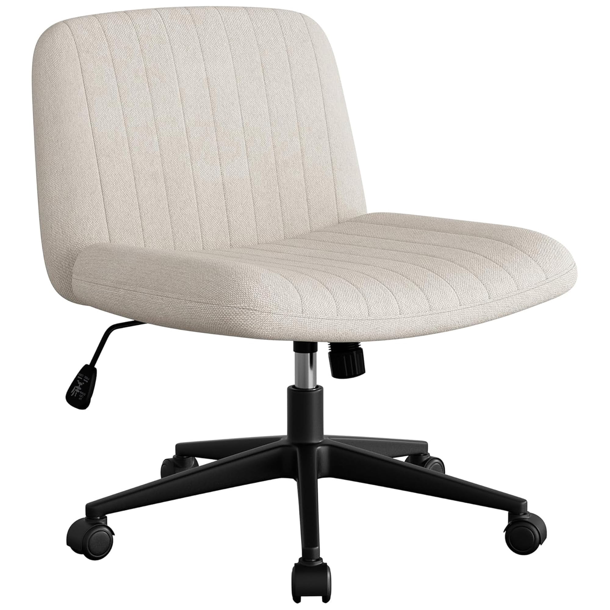 white cross legged office chair product