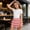 Pink, variant on FSYBOA Girls Pleated Skirt, Casual Elastic Waist Ruffle Summer Kids Mini Skorts Black Size 7-8T