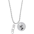 thumbnail image 1 of Delight Jewelry Silvertone Small YOLO Silvertone Script Initial Disc - I - Charm Necklace, 20"+3", 1 of 4
