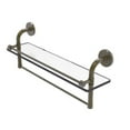 thumbnail image 4 of Allied Brass - Remi 22'' Gallery Glass Shelf with Towel Bar in Matte Gray, 4 of 7