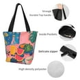 Bingfone Colorful Summer Fruit Table Women Shoulder Tote Bags Casual