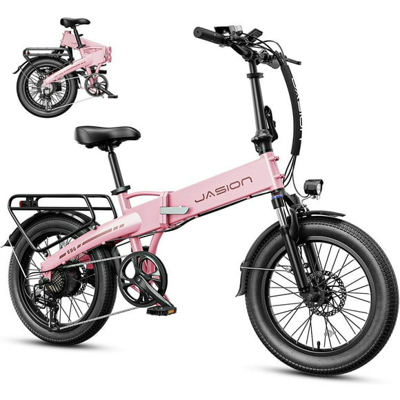 Jasion EB6 Vélo Électrique pour Adultes, Moteur de Pointe 1000W Vélo Électrique Pliable avec Batterie Amovible Intégrée 374Wh, Bicyclette Électrique à Pneus Larges en Aluminium 20 Pouces, 23MPH Vélo Électrique de Navettage 7 Vitesses UL2849
