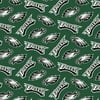 NFL Philadelphia Eagles 58" 100% Polyester Fleece Sports Logo Fabric By the Yard, Green
