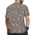 thumbnail image 2 of Wukai Retro Bunny Print Men's Short-Sleeved Mesh T-Shirt,Quick-Dry Short Sleeve Workout T-Shirt-, 2 of 8