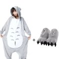 thumbnail image 2 of Kigurumi-Pijama de Totoro para mujer, ropa de dormir de una pieza con dibujos de animales, mono de regalo, disfraz de Cosplay, 2 of 3