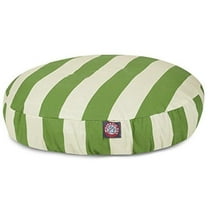 MajesticPet  30 in. Vertical Stripe Round Pet Bed - Sage - Small