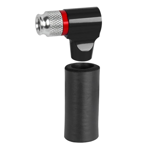 Inflador de neumáticos para bicicleta, accesorios de bomba de aire portátil, conector para inflador de bomba de bicicleta Negro
