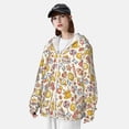 thumbnail image 5 of Fotbe Coffee Donuts Men's Women's UPF 50+ Sun Protection Jacket Hooded Cooling Shirt with Pockets Hiking Outdoor Performance-Small, 5 of 9