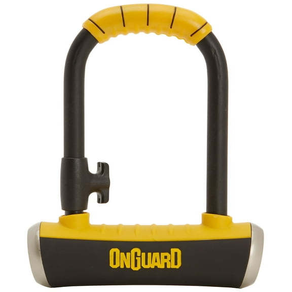 On-Guard Pitbull Mini Lock Shackle - Black, 90 x 140 14 mm 90 x 140 mm Black / Yellow