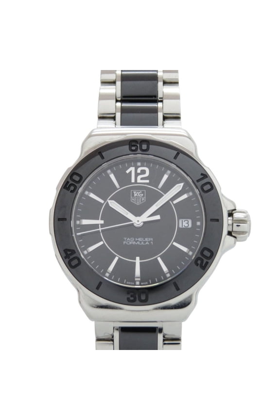 Pre-Owned TAG Heuer Formula 1 WAH1210.BA0859 Stainless Steel Black/Silver Dial Quartz Watch...