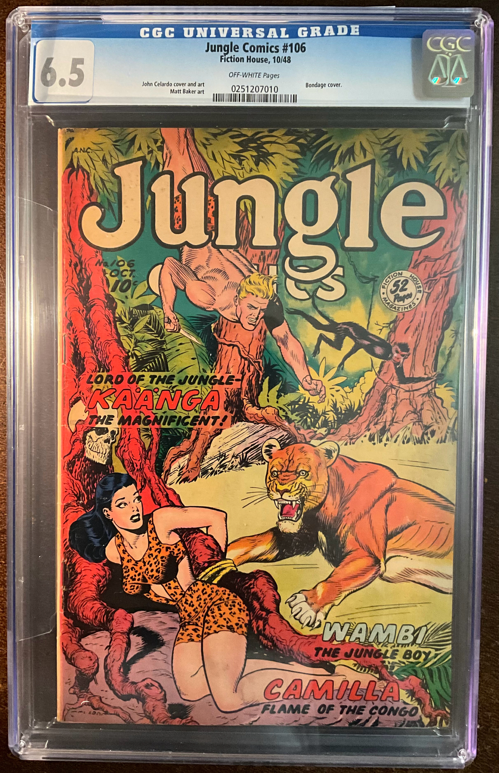 Cover of Jungle Comics #106