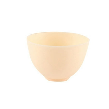 

8X5CM Home Use Odorless Anti-drop Silicone Bowl Facial Mask Mixing Bowl Prep Measuring Bowl (S Yellow)