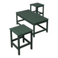 thumbnail image 1 of Paradise 3-Piece Set Outdoor Patio Adirondack Coffee Table and Square Side Table, 1 of 8