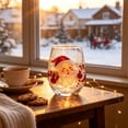 thumbnail image 4 of 3D Christmas Wine Glass, 14oz Festive Drinking Cup for Holiday Party and Gift, Magical Christmas Glass Art Collection, 4 of 6
