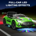 thumbnail image 7 of MUKIDY 12V Licensed Mercedes-Benz AMG GT3 Electric Ride on Car Toy for Toddler Kid w/ Remote Control, LED Lights, MP3 Player, Green, 7 of 7
