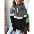 thumbnail image 1 of Sudadera Con Capucha Informal Para Mujer, Sudadera Con Capucha Para Mujer Con Bloqueo De Color, Informal De Moda Para La Vida Diaria, 1 of 6