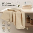 thumbnail image 3 of HEIRLOOM COMFORT Khaki Honeycomb Kitchen Towels 3 Pack, 16x26 Inch, 100% Cotton, Absorbent & Fast Drying, Reusable Dish Towels for Everyday Cleaning, Drying Dishes & All Kitchen Use, 3 of 6