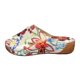 thumbnail image 2 of Bmisegm Ladies Summer Retro Colour Blocking Flowers Leather Hollow Breathable Slope with Thick Bottom Large Size Fish Mouth Sandals Slippers Summer White 6.5, 2 of 9