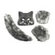 thumbnail image 1 of Conjunto de disfraz de cosplay, ropa ligera de Halloween para fiestas temáticas, regalo para festivales gris, 1 of 9
