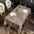 thumbnail image 2 of Rectangle Waterproof Marble Tablecloth Reusable Washable Weight Fabric Table Covers for Restaurant,Picnic,Indoor and Outdoor Dining 60 Inch X 120 Inch, 2 of 6
