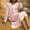 Pink, variant on FAHXNVB Long Sleeve Nightgowns for Women Peter Pan Collar Ruffle Nightshirts 2025 Fall Winter Casual Loose Fit Soft Night Gown M-XXL