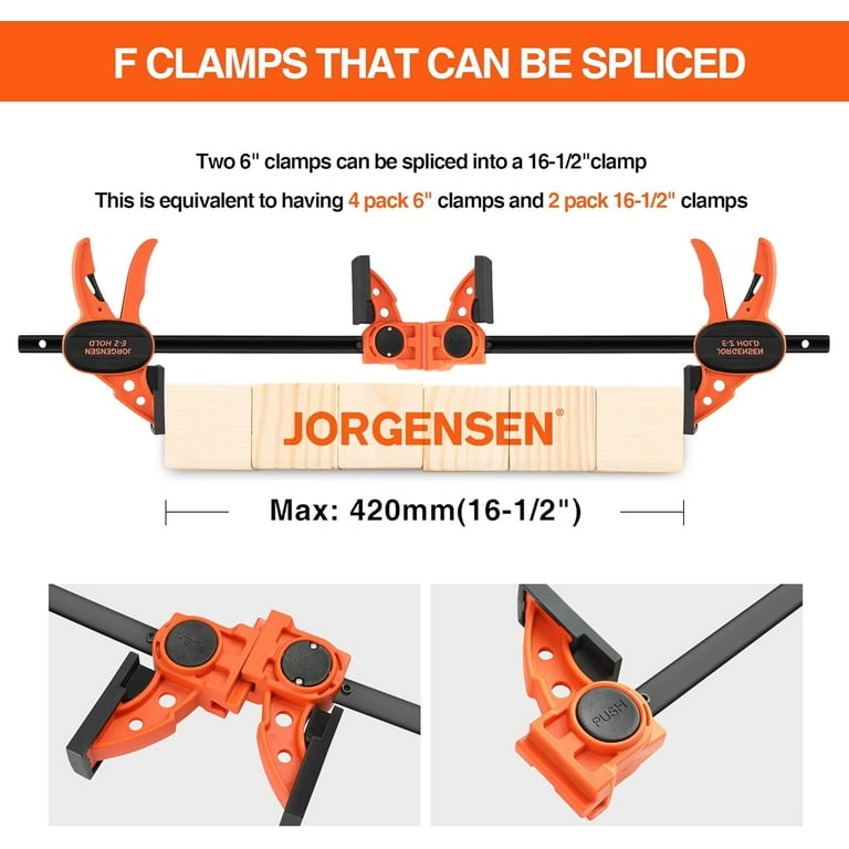 Jorgensen 4-Pack Assorted 600lb Bar Clamp In The Clamps Department At - Foto 12