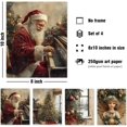 thumbnail image 2 of Hieng Vintage Christmas Wall Decor,Trendy Christmas Retro Posters for Room, Santa Snowman Deer Nutcracker Xmas Wall Art Prints for Living Room Kitchen Bedroom Office Set of 4 Unframed, 2 of 6