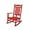 Red, variant on Paradise Classic Adirondack Plastic Outdoor Porch Furniture Rocking Chair High Back HDPE Poly Lumber, Red
