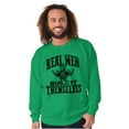 thumbnail image 4 of Real Men Build Auto Mechanic Life Men's Big & Tall Crewneck Sweatshirt Brisco Brands 2X, 4 of 5