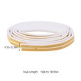 thumbnail image 2 of GOOHOCHY 2 Rolls Wooden Door Seal Strip Self-adhesive Seal Strip 150.00X2.00X0.60CM White, 2 of 8