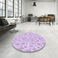 thumbnail image 3 of Ahgly Company Indoor Rectangle Patterned Heliotrope Purple Area Rugs, 3' x 5', 3 of 6