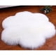 thumbnail image 5 of Alfombra de pelo largo artificial, cojín de yoga peludo, tapete de meditación Blanco, 5 of 8