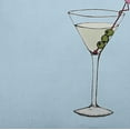 thumbnail image 2 of Simply Daisy, 14" x 20" Martini Glass Flamingo Pale Blue Abstract Decorative Outdoor Pillow, 2 of 3