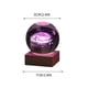 thumbnail image 3 of Xihbxyly Bola de Cristal Galáctica, Luz Nocturna Led, Decoración de Cristal Grabada, Alimentación Por Usb, Base de Luz Cálida, Decoración de Escritorio para El Hogar y La Oficina, Regalo para Amantes, 3 of 4