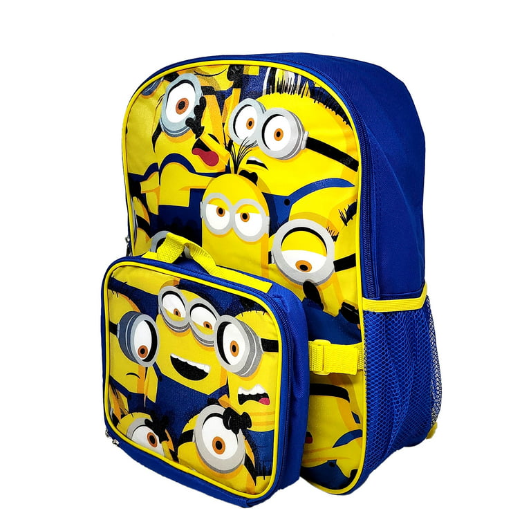 UNISEX MINION DESPICABLE ME 9.5 TWO MINIONS INSULATED LUNCHBOX LUNCH  BAG-NEW!