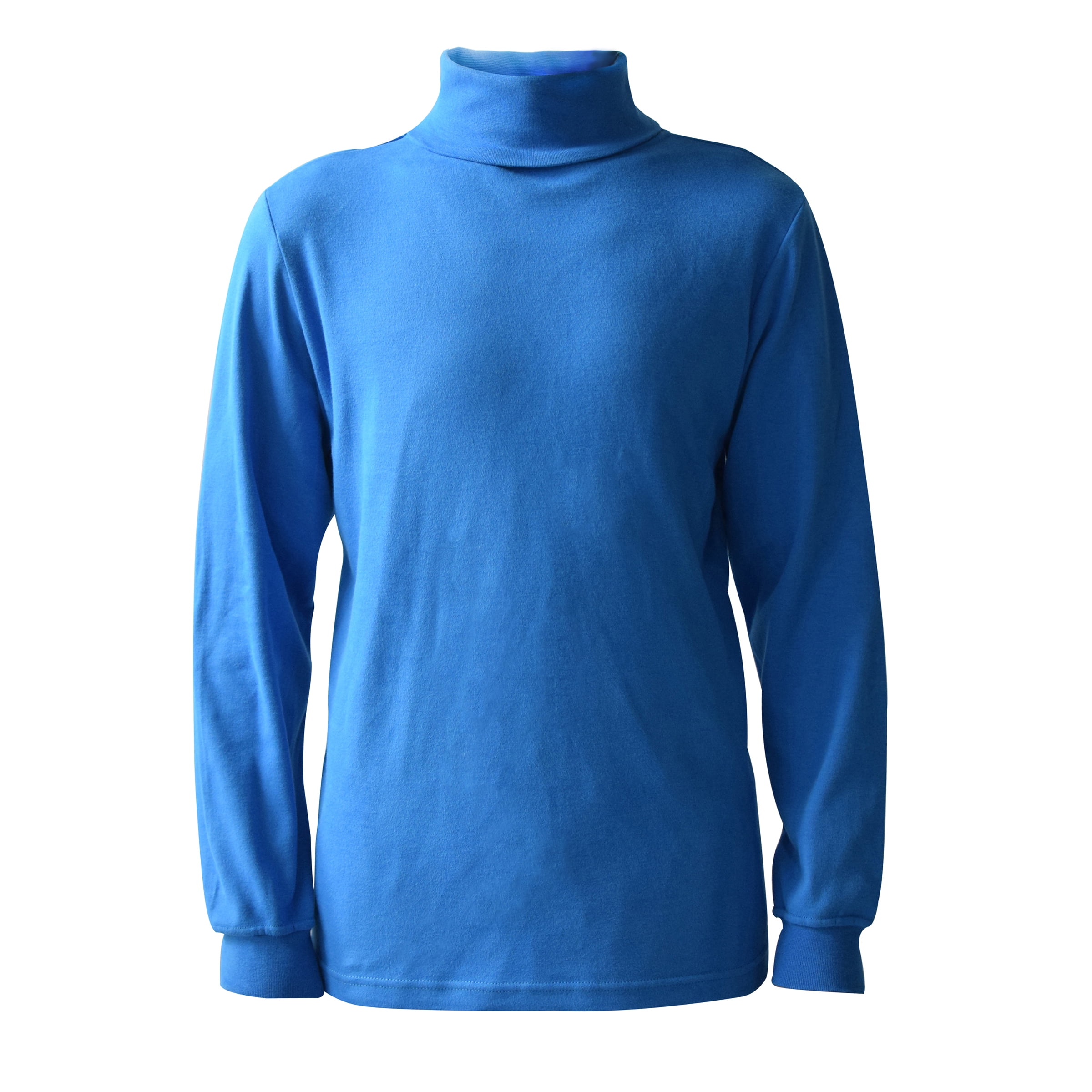 Maks - Men's 100% Interlock Knit Combed Cotton Super-Soft Pre-Washed Ski Casual Turtleneck 