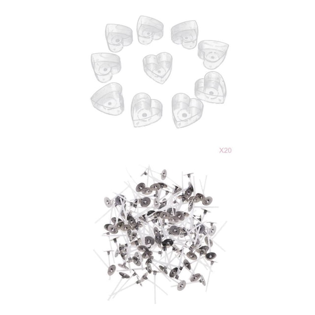 200x Moldeado de cera para taza de para perfumadas para fiestas de bricolaje