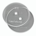 thumbnail image 2 of CAKESAFE â€“ 2-4â€ Clear Â¼â€ Acrylic Disks â€“ Perfect Icing Tool to Smooth the Buttercream on Your Cakes, 2 of 4