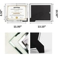 thumbnail image 2 of AmPm 4 Pack 8x10 Silver Glass Picture Frames, Clear Mirror Photo Frames, Only for Tabletop Display, Vertical or Horizontal, 2 of 7