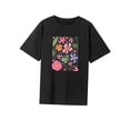 thumbnail image 3 of Camiseta para mujer, verano, transpirable, ropa sencilla, camisa con cuello redondo para ir de compras al trabajo Negro, 3 of 7
