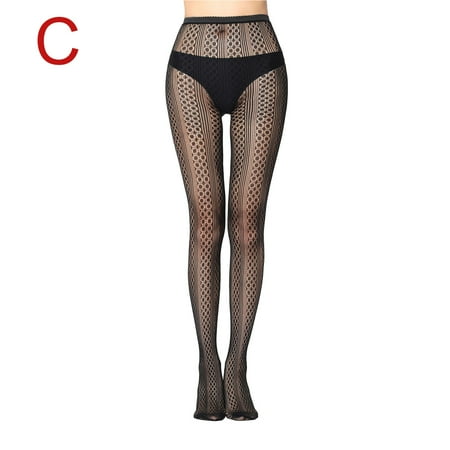 

Tejiojio Winter Socks Clearance Ladies Fashion Hollow Out Heart Print Base Pantyhose Fishnet Women s Bottoming Fishnet Socks