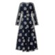 thumbnail image 3 of Vestido de mujer Vintage con estampado de lunares, vestido largo, ropa islámica musulmana, 3 of 4