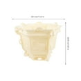 thumbnail image 3 of Toyandona Beige Plastic Flower Pot Crafting Mold, Easy to Use and Versatile, 3 of 9