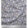 thumbnail image 1 of Soimoi Cotton Voile Fabric Clove & Vintage Bottle Print Fabric by The Yard 56 Inch Wide, 1 of 1