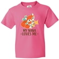 thumbnail image 3 of Inktastic My Nana Loves Me Gift Cute Fox Youth T-Shirt, 3 of 5