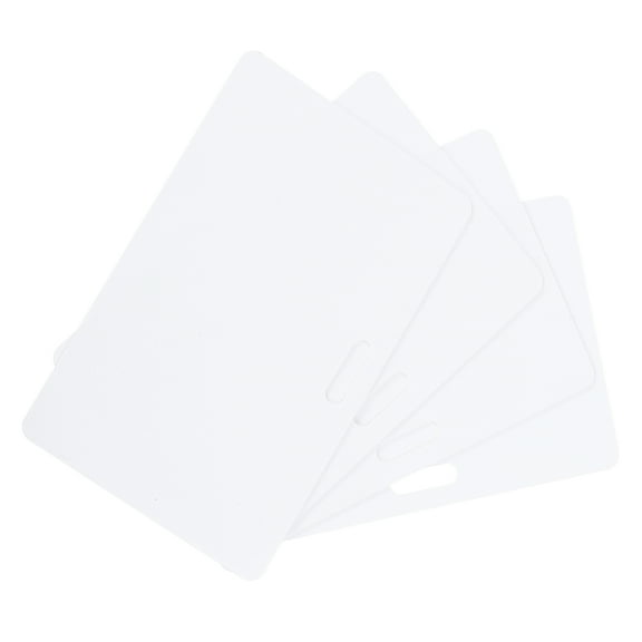 30 Pack Blank Cards 20mil ID Cards with Horizontal Slot Punch White