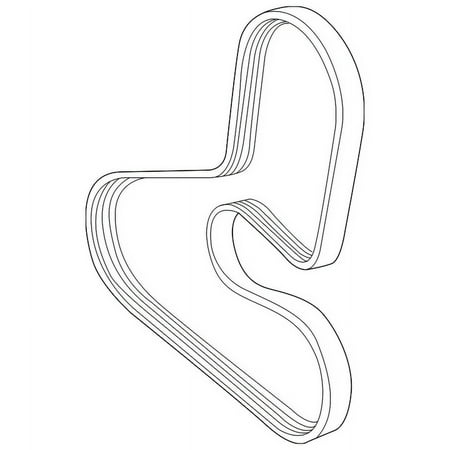 Genuine OE Volvo Serpentine Belt - 9186352 Fits select: 1998 VOLVO S70, 1998 VOLVO V70 T5 TURBO