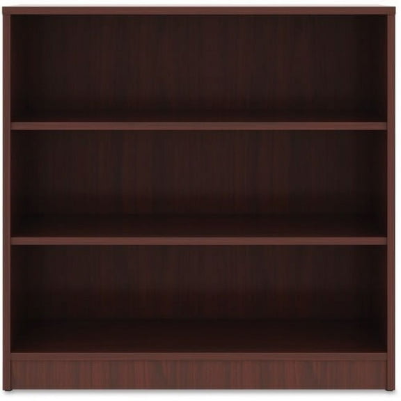 Lorell, Mahogany Laminate Bookcase, 1 Each, Mahogany