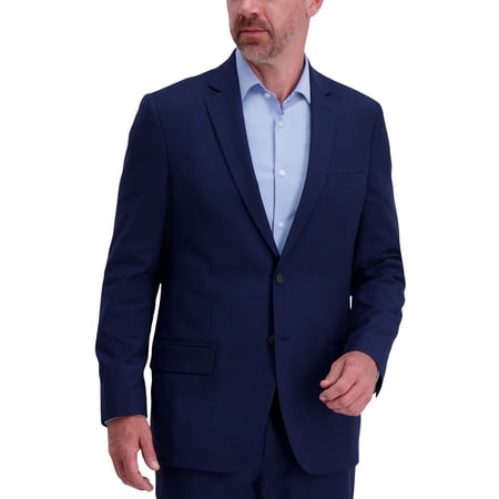 Haggar Men's Smart Wash Classic Fit Suit Separates Jacket - Midnight-44L
