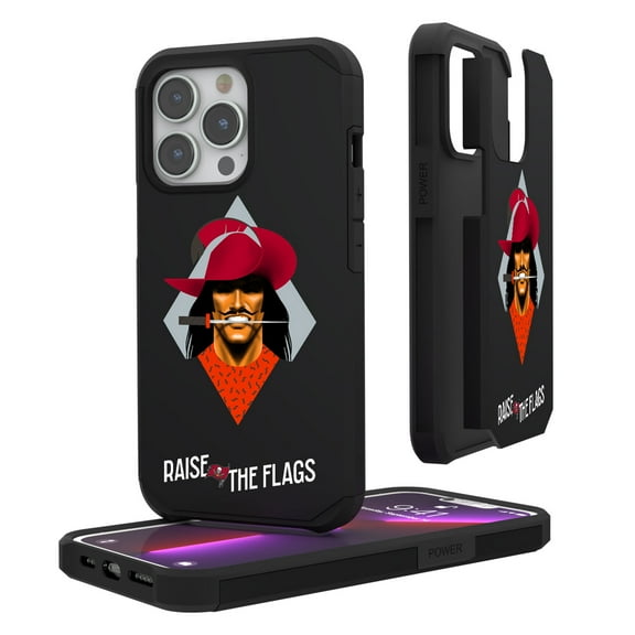 Keyscaper Black Tampa Bay Buccaneers iPhone Rugged Case